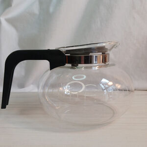 Bunn 6 Cup Replacement Carafe Glass Coffee Pot Decanter Black Lid Handle Used